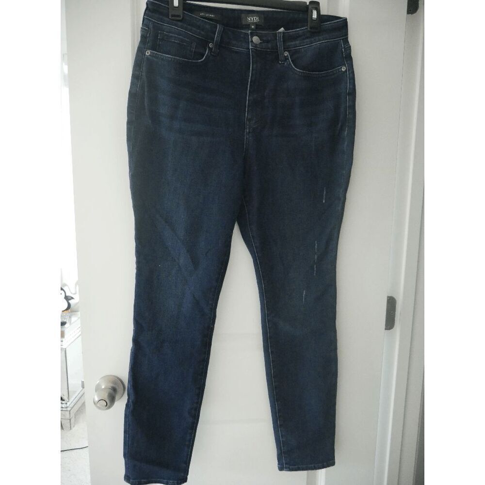 NYDJ Higher Rise Ami Skinny Jeans Lift Tuck Stretch Denim Size 10 - Picture 3 of 8